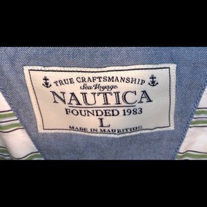 Nautica Button Down Dress Shirt. Vintage.
